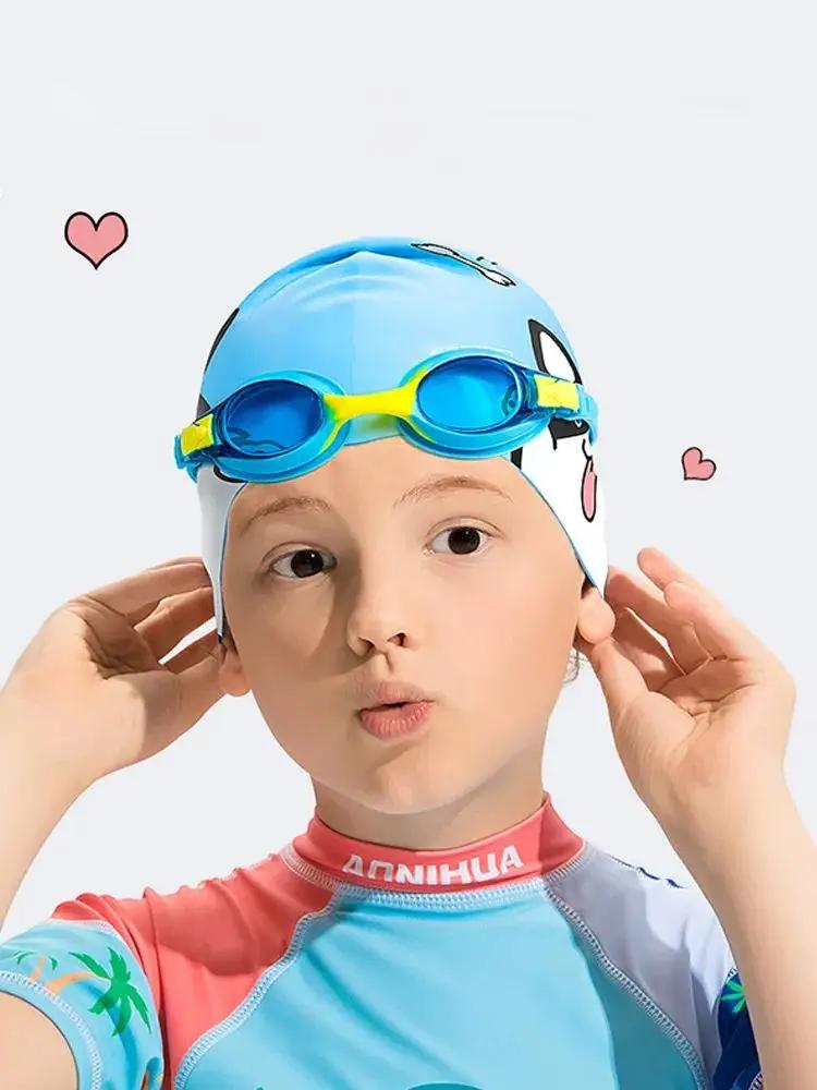 Lunettes de natation pour enfants de 3 à 14 ans, Anti-buée, Protection UV 100%, Vision claire, pas d