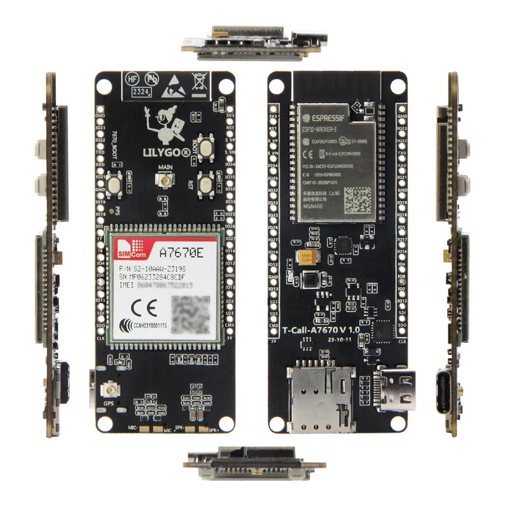 LILYGO® T-Call A7670 4G 2G ESP32 Carte de développement A7670E persévérance 101Réseau cellulaire ESP