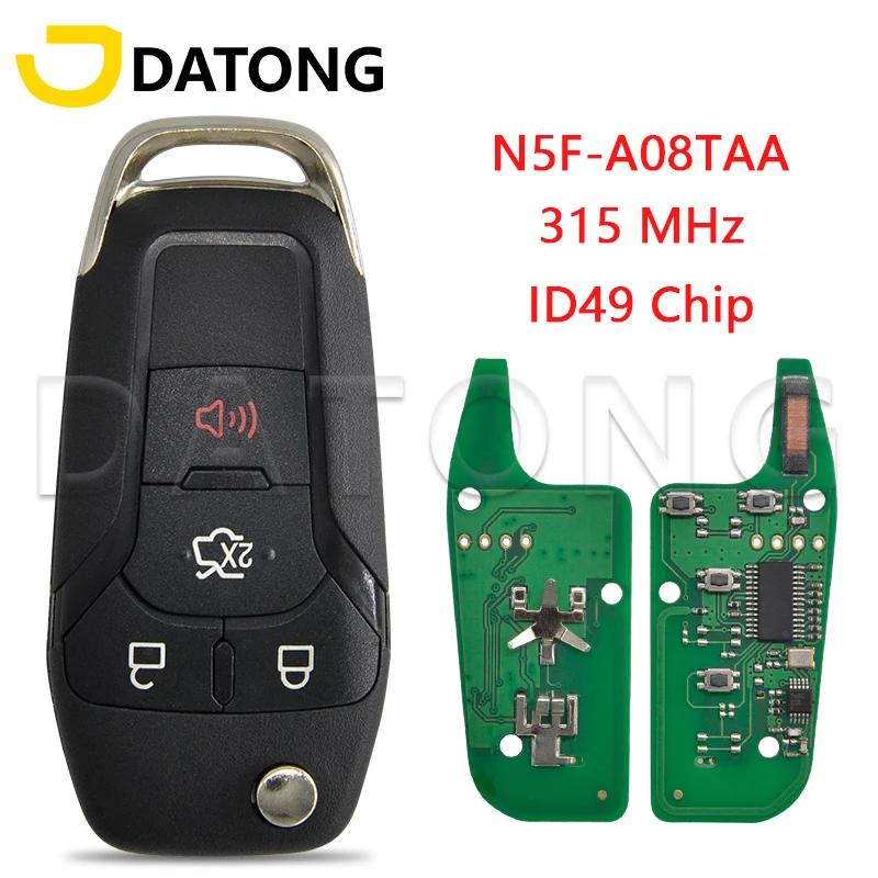 Datong World N5F-A08TAA ID49 puce 315MHz clé à distance de voiture adaptée pour Ford Fusion Transit 