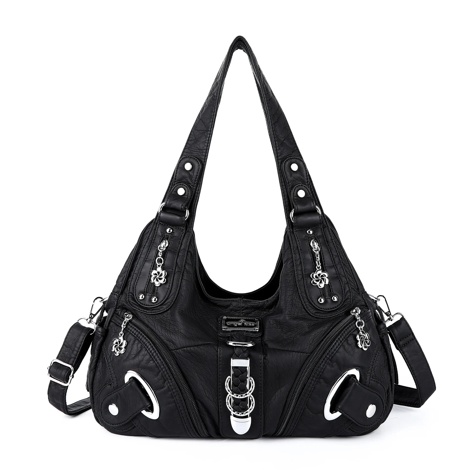 Sac à bandoulière tendance pour femme Angel Kiss, grand sac fourre-tout à poignée supérieure, sac à 