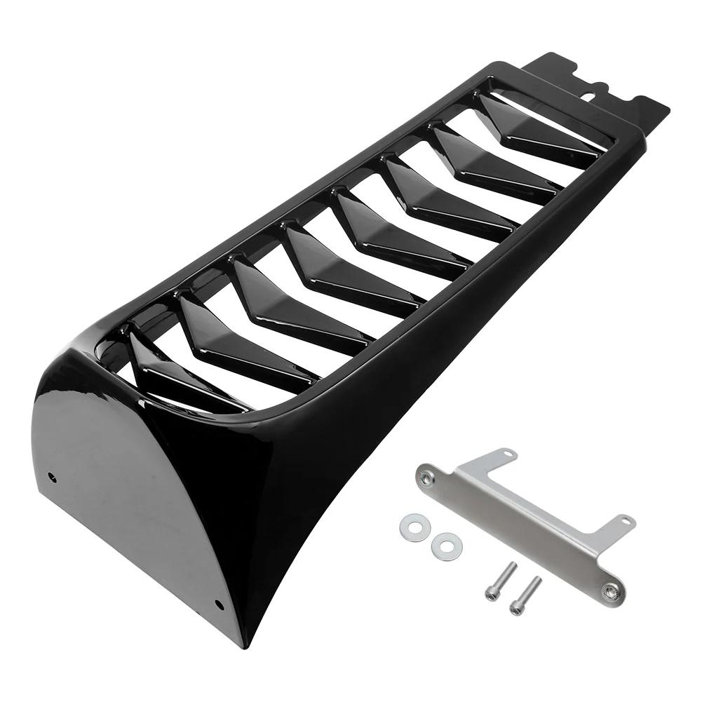 Becquet de menton avant noir brillant pour moto, couvercle de radiateur inférieur pour Harley Softai