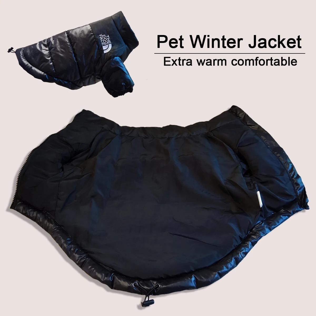 Vêtements d'hiver pour grands animaux de compagnie, veste coupe-vent chaude pour petit et moyen gaba