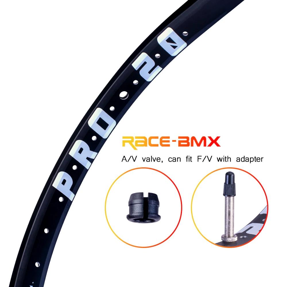 Jante de vélo en alliage Gateshark-BMX Race, double paroi, 36 trous pour moyeu 14G, pièces de vélo, 