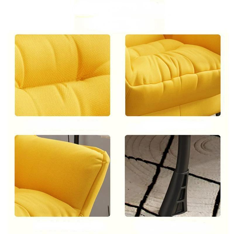 Chaise de canapé confortable avec repose-pieds, chaises de salon, loisirs paresseux, chaise à dossie