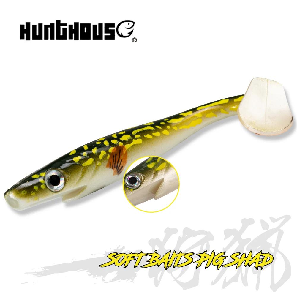 Hunthouse brochet pêche leurre cochon alose 120mm/150mm/200mm peinture impression pagaie queue alose