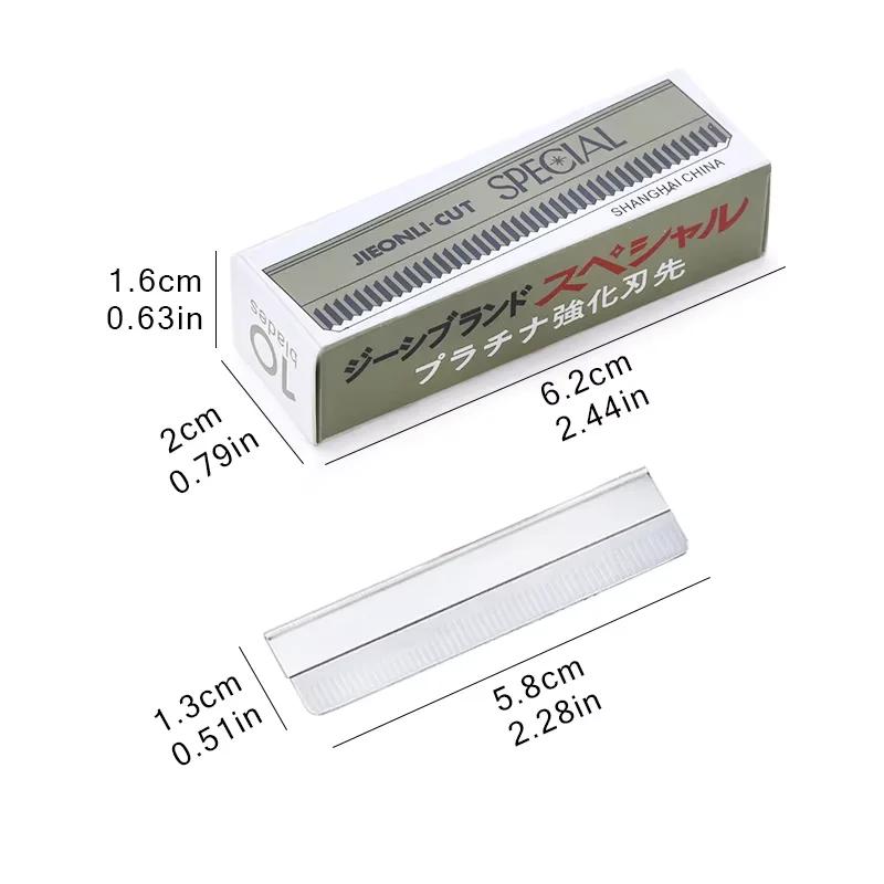 Lames à sourcils en acier inoxydable, 50/10 pièces, Microblading, tondeuse à sourcils, épilateur pou