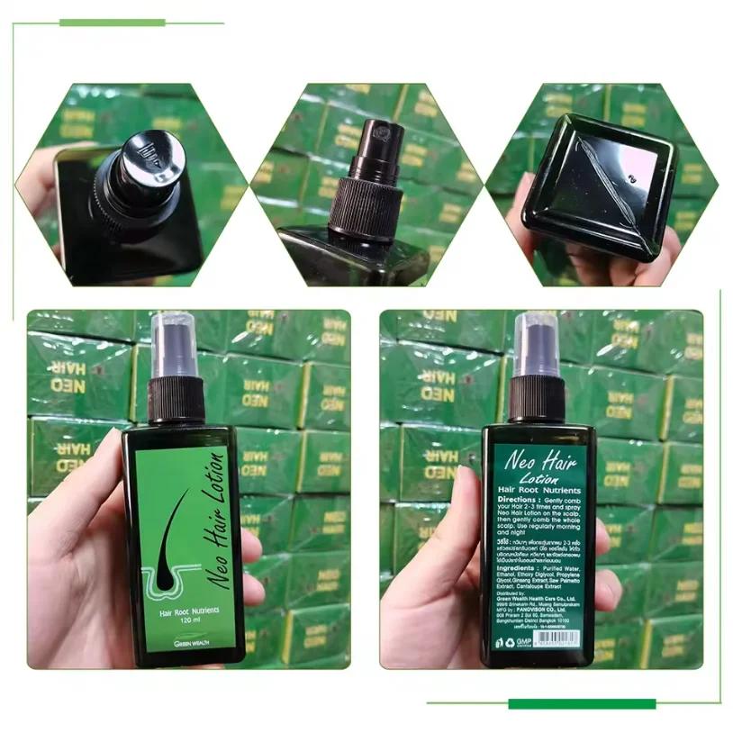 Lotion capillaire originale Neo Hair 120ml, fabriquée en Thaïlande, essence naturelle, prévient la c