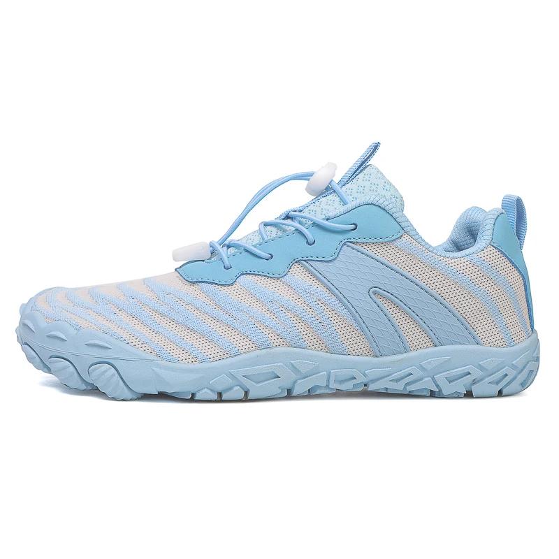 Chaussures larges pieds nus unisexes, entraîneur croisé à bout large, chaussures de course respirant