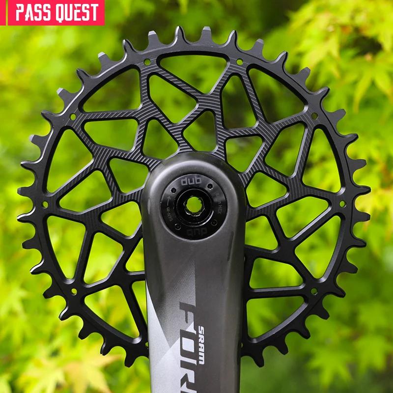 PASS QUEST  3mm Offest VTT 8-Bolt  Plateau Dents étroites et larges Monture directe Vélo Roue à chaî