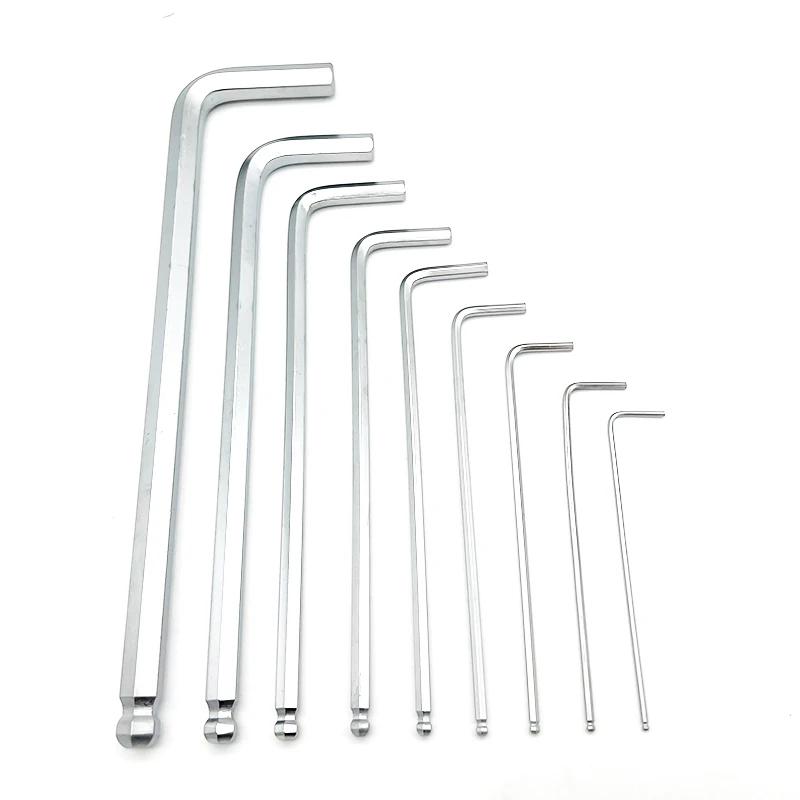 La clé Allen professionnelle 1,5 mm 2 mm 2,5 mm 3 mm 4 mm 5 mm 6 mm 8 mm 10 mm est disponible