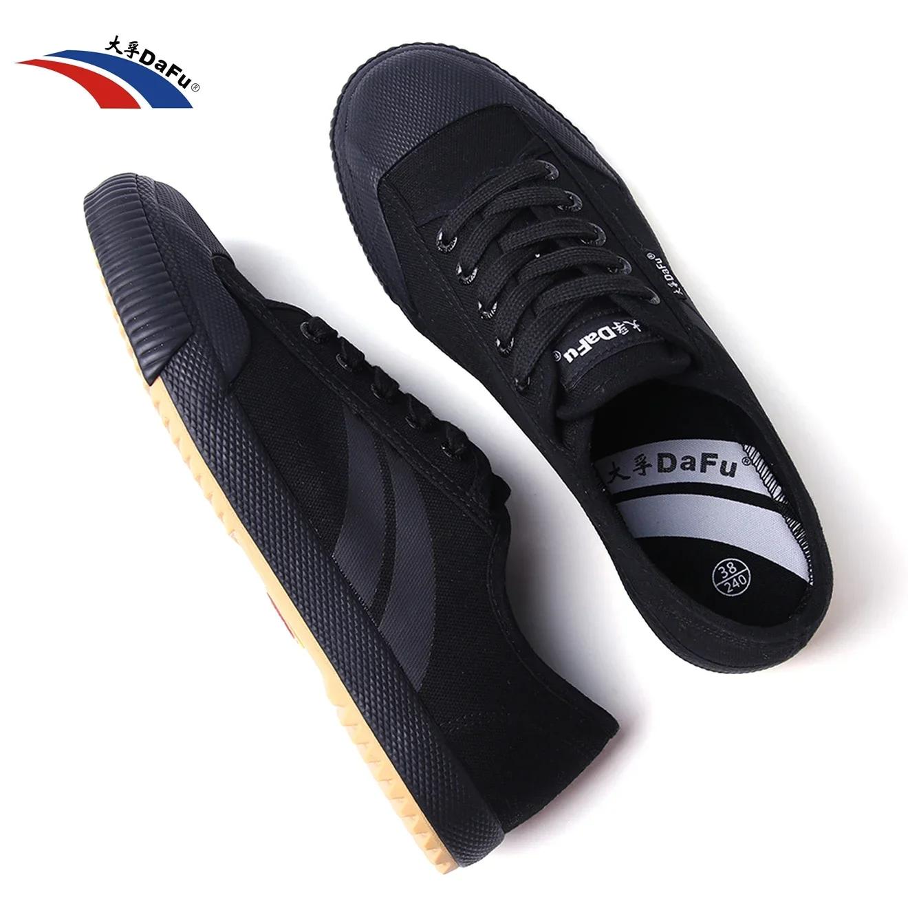 Chaussures Destroy Fu pour arts martiaux, baskets classiques, toutes noires, améliorées