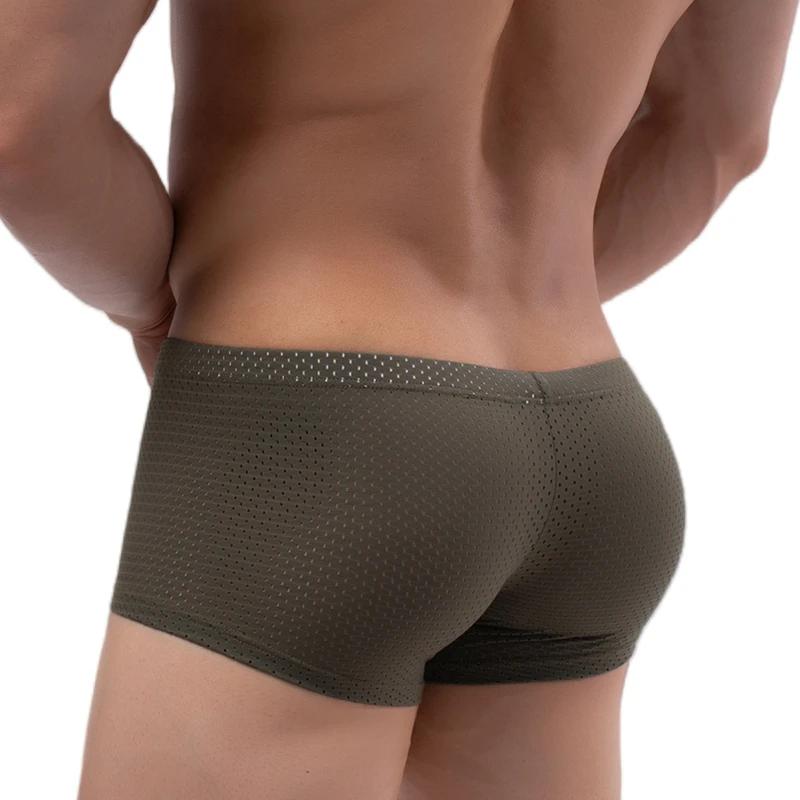 Culotte homme caleçon homme Sexy maille Shorts boxeurs sous-vêtements respirant Ropa intérieur Hombr