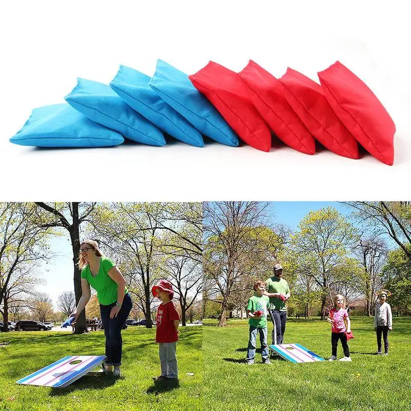 Ensemble de sacs de haricots en Cornhole, 8 pièces, sacs en tissu rempli de maïs, équipement d'entra