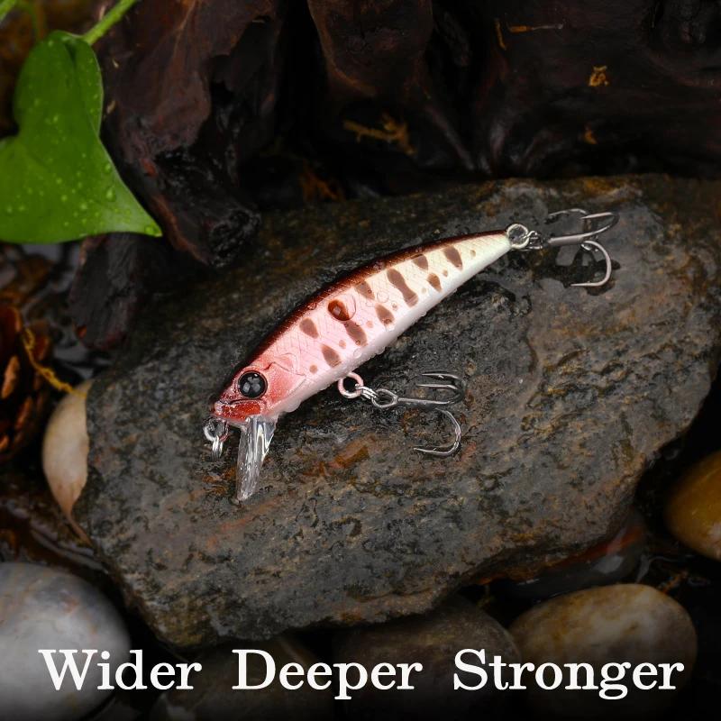 TSURINOYA intrus 51S coulant vairon ruisseau leurre de pêche 51mm 5.8g appât dur artificiel pour tru