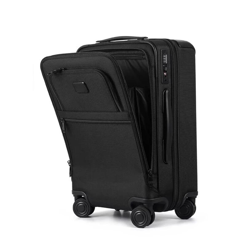 Valise de voyage de luxe en nylon et toile Oxford, bagage cabine avec serrure à code, idéale pour le