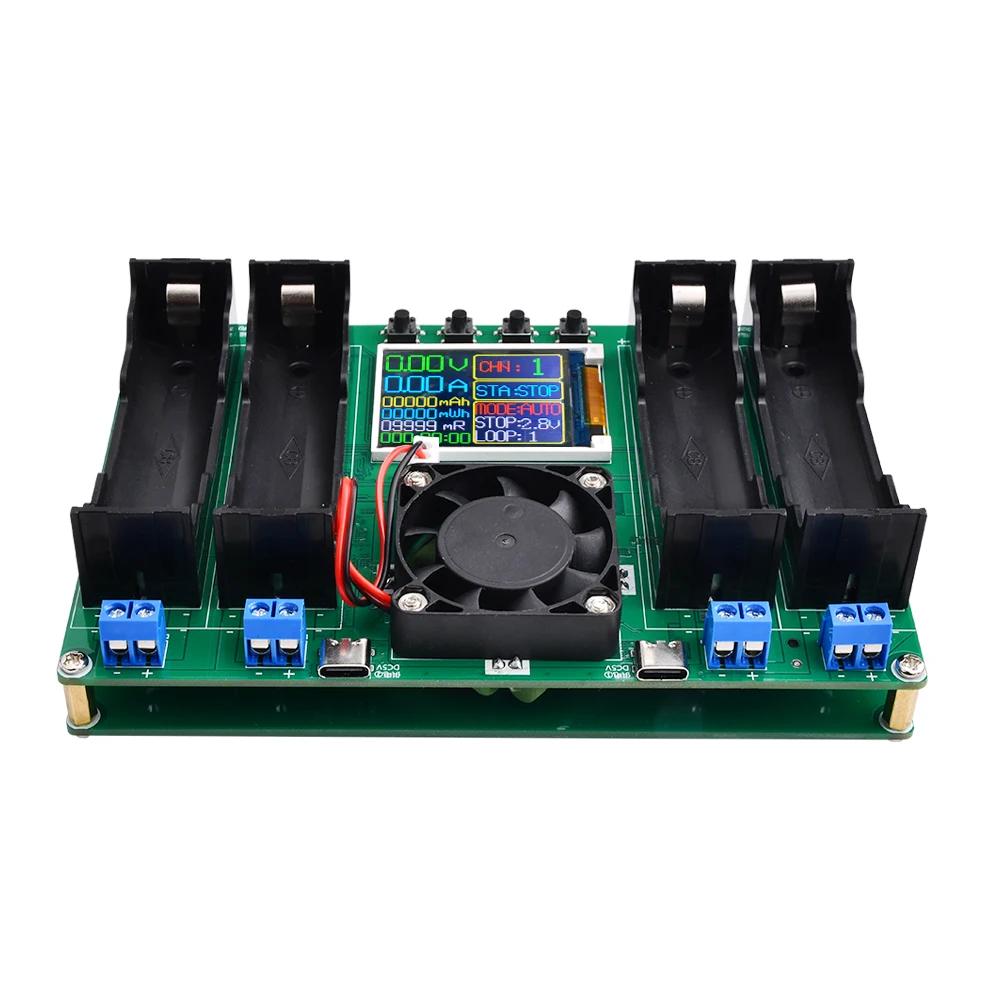 Testeur de capacité de batterie avec écran LCD 2Ch 4CH MAh MWh, détecteur numérique de puissance de 