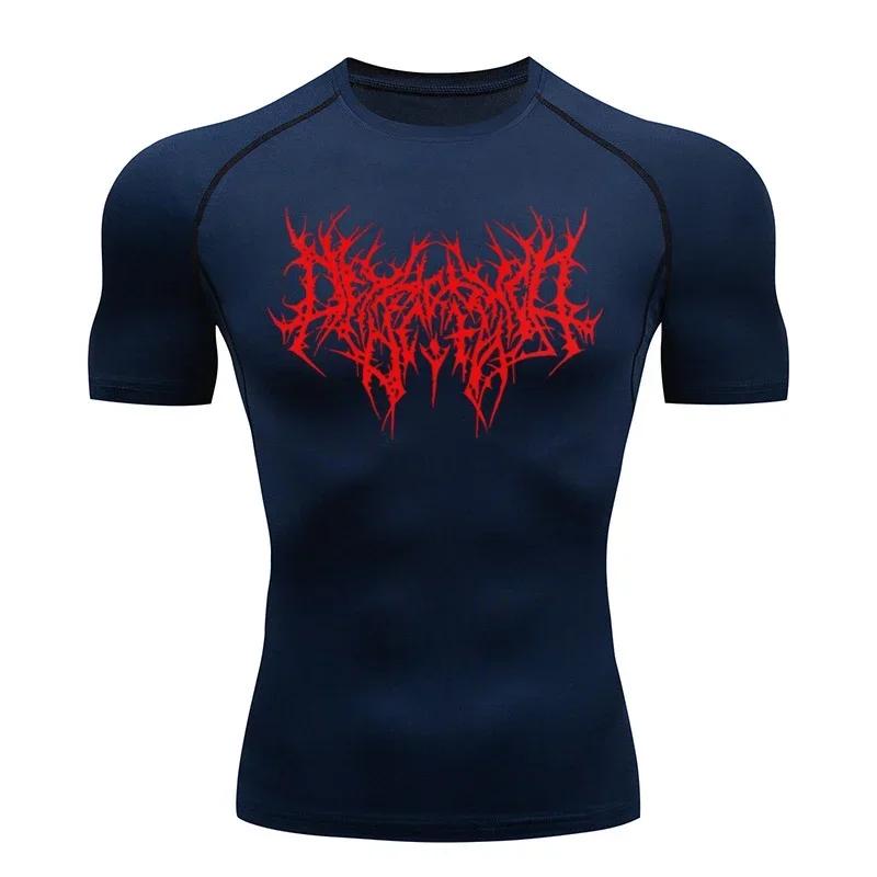 T-shirt sport séchage rapide compression pour homme - Fitness course salle de gym technique