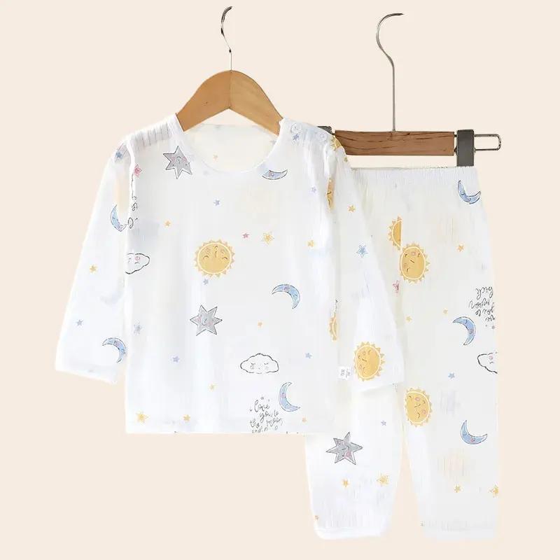 Ensemble pyjama en coton doux et respirant pour bébés enfants de 0 à 5 ans, ensemble de vêtements de