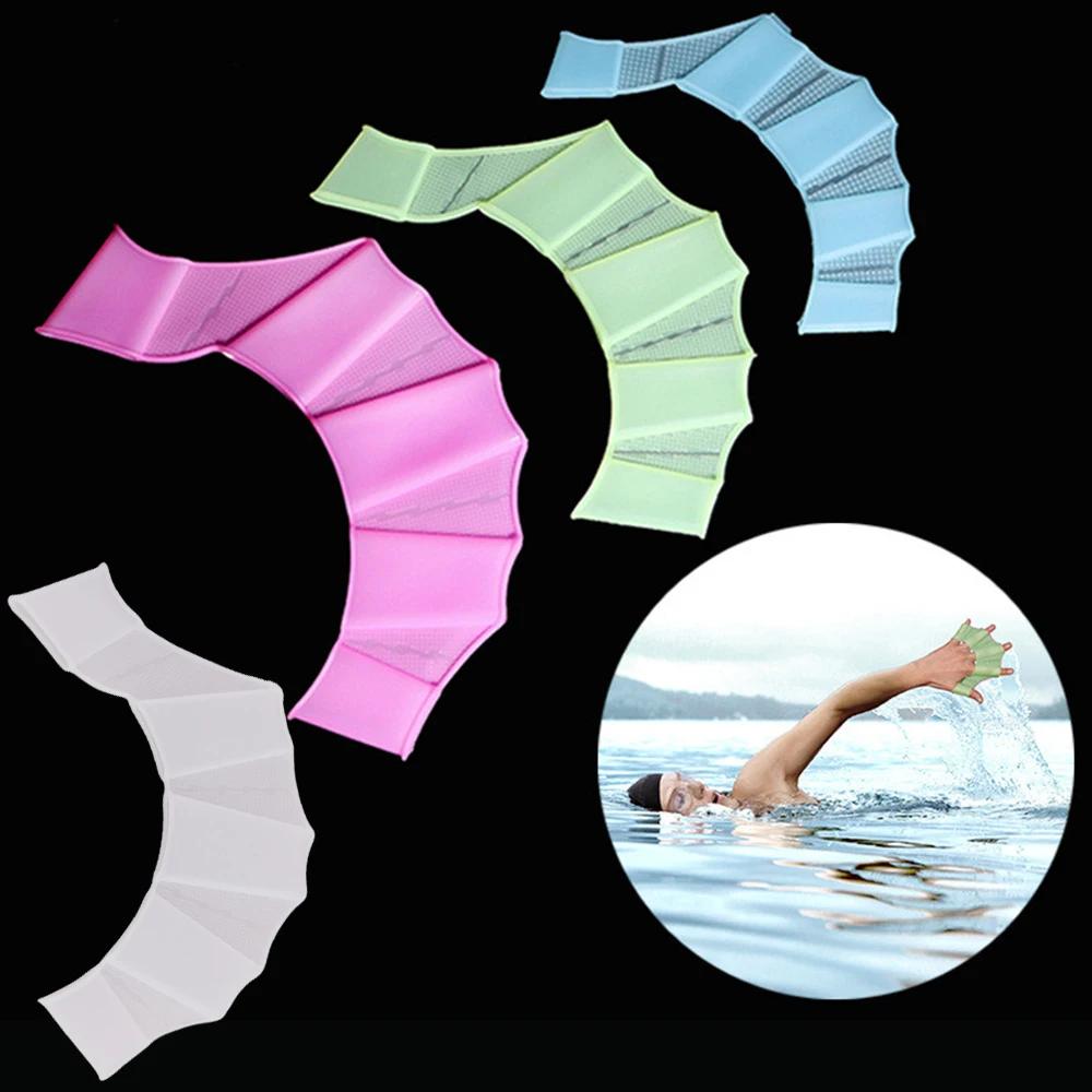 Palmes de natation en silicone pour hommes femmes et enfants, palmes palmées, gants palmées, équipem