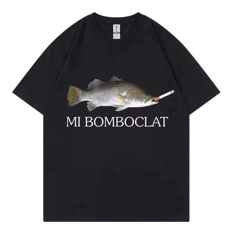 T-shirt manches courtes pour hommes et femmes, humoristique, bombardier, poisson Meme, tendance, Y2k