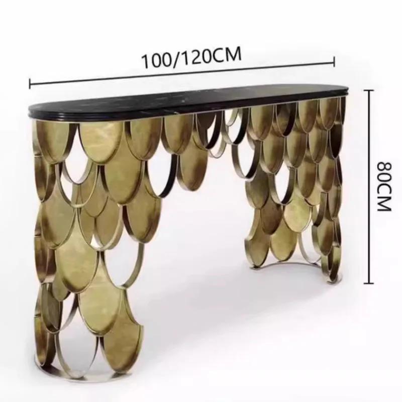 Table d'entrée de rangement classique, exquise, moderne et Simple, Console de beauté nordique, meubl