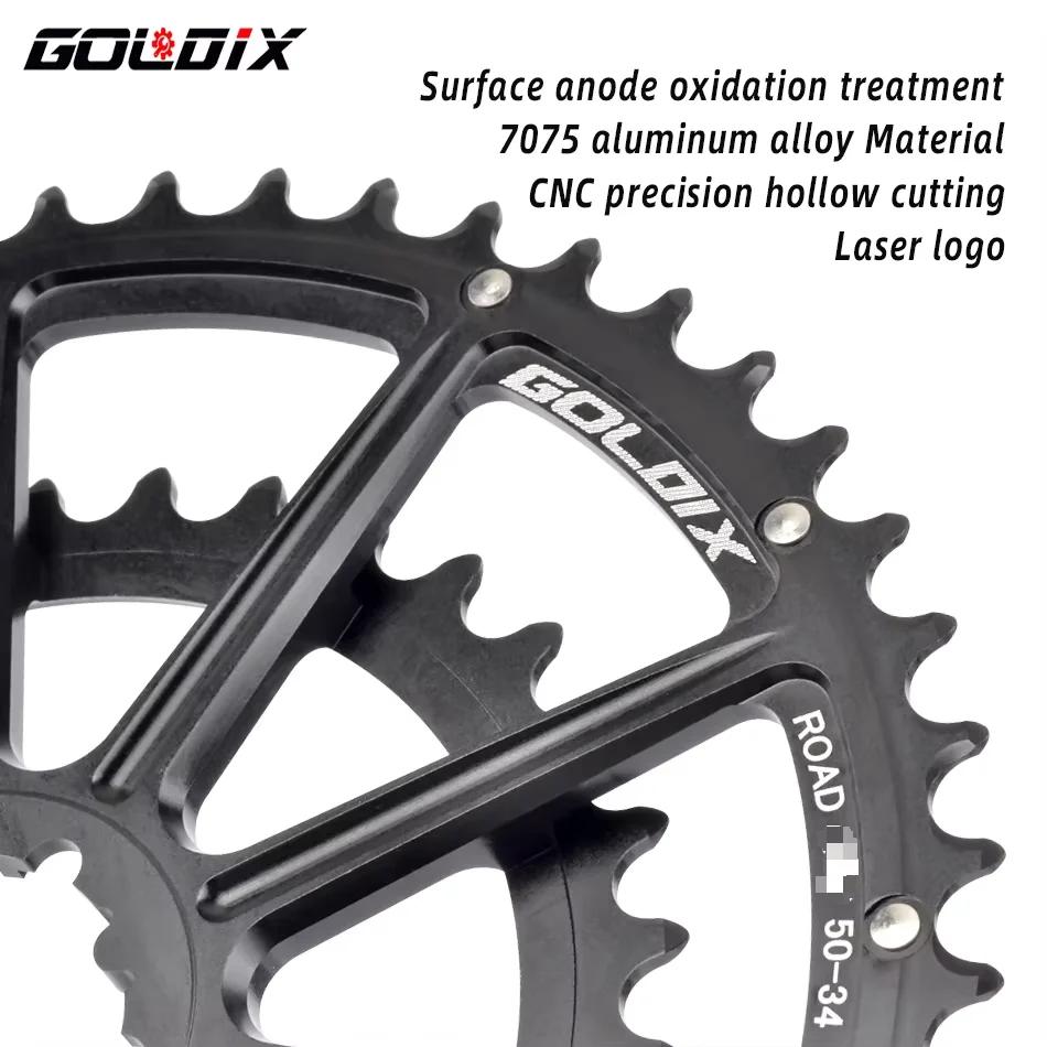 GOLDIX – Double plateau à 22/20 vitesses, 50-34T 52-36T 53-39T, roue à montage Direct pour manivelle