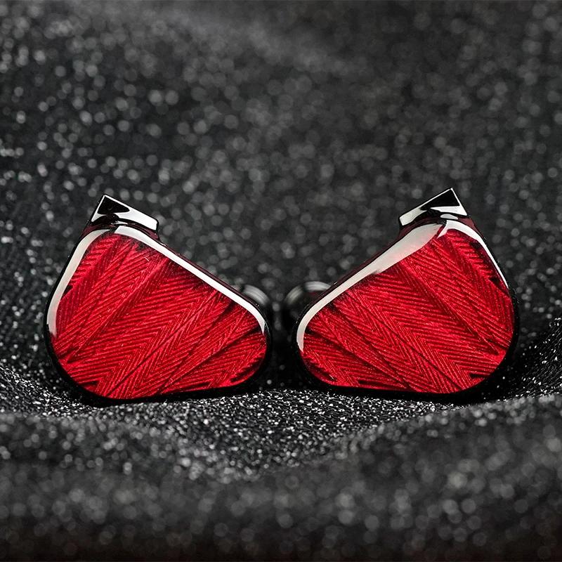 TRUTHEAR x Crinacle ZERO: écouteur rouge double pilotes dynamiques écouteurs intra-auriculaires avec