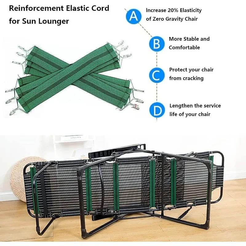 Kit de réparation de fauteuil inclinable, ceintures renforcées de remplacement et cordons élastiques