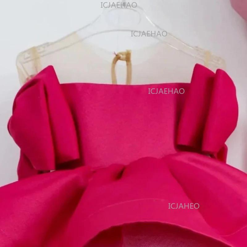 Robe de Princesse en Satin Moelleux pour Filles 2026, Robe de Demoiselle d'Honneur, Tenue Formelle S