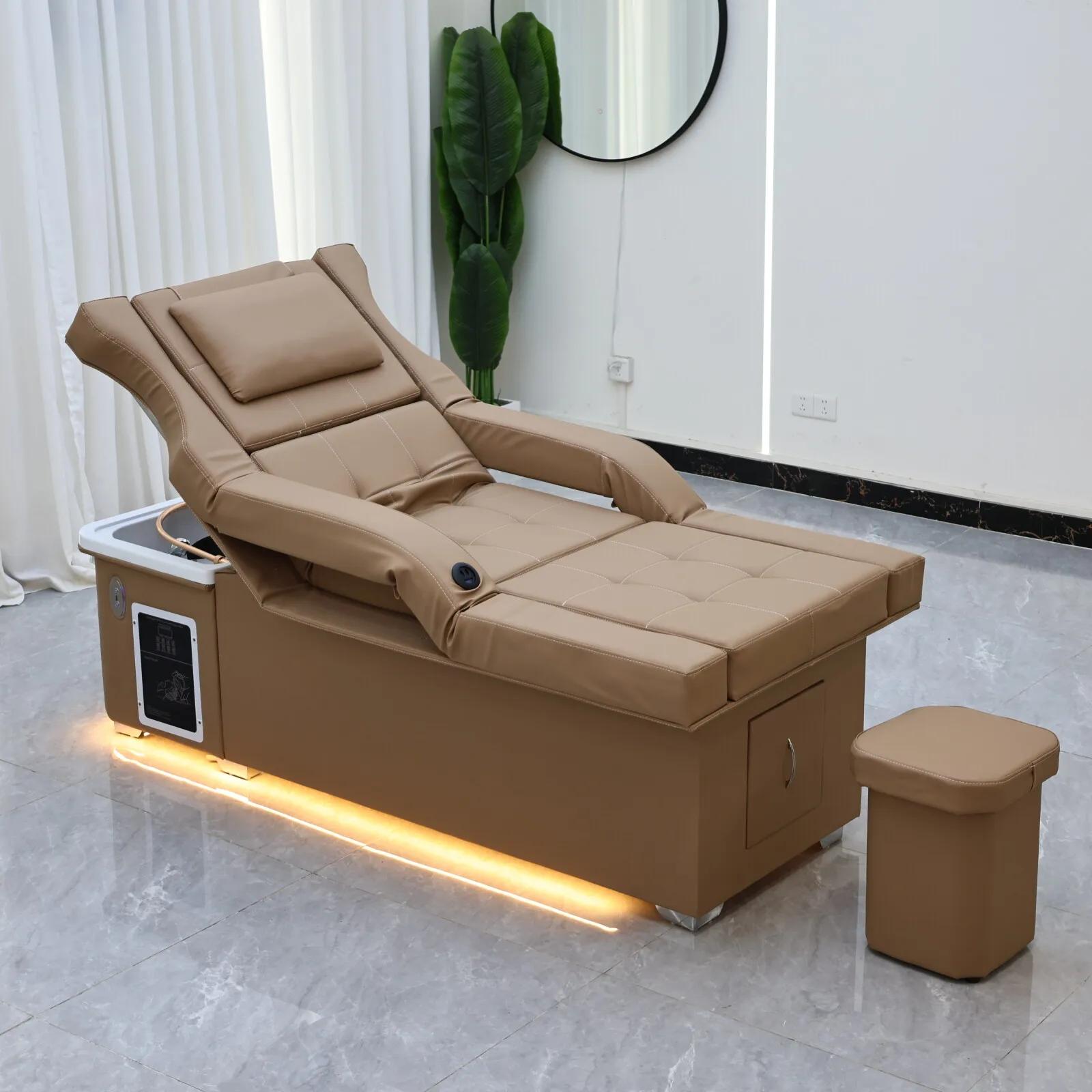 XinSheng 2025 Table de massage et lit de shampoing électrique – Station de salon tout-en-un avec fum