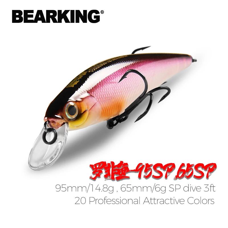 BEARKING Squad Minnow 95mm 14.8g 65mm 6g système de poids en tungstène SP leurres de pêche couleurs 