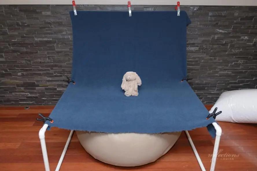 Toile de fond de photographie de nouveau-né posant un support en PVC, poseur de voyage portable, por