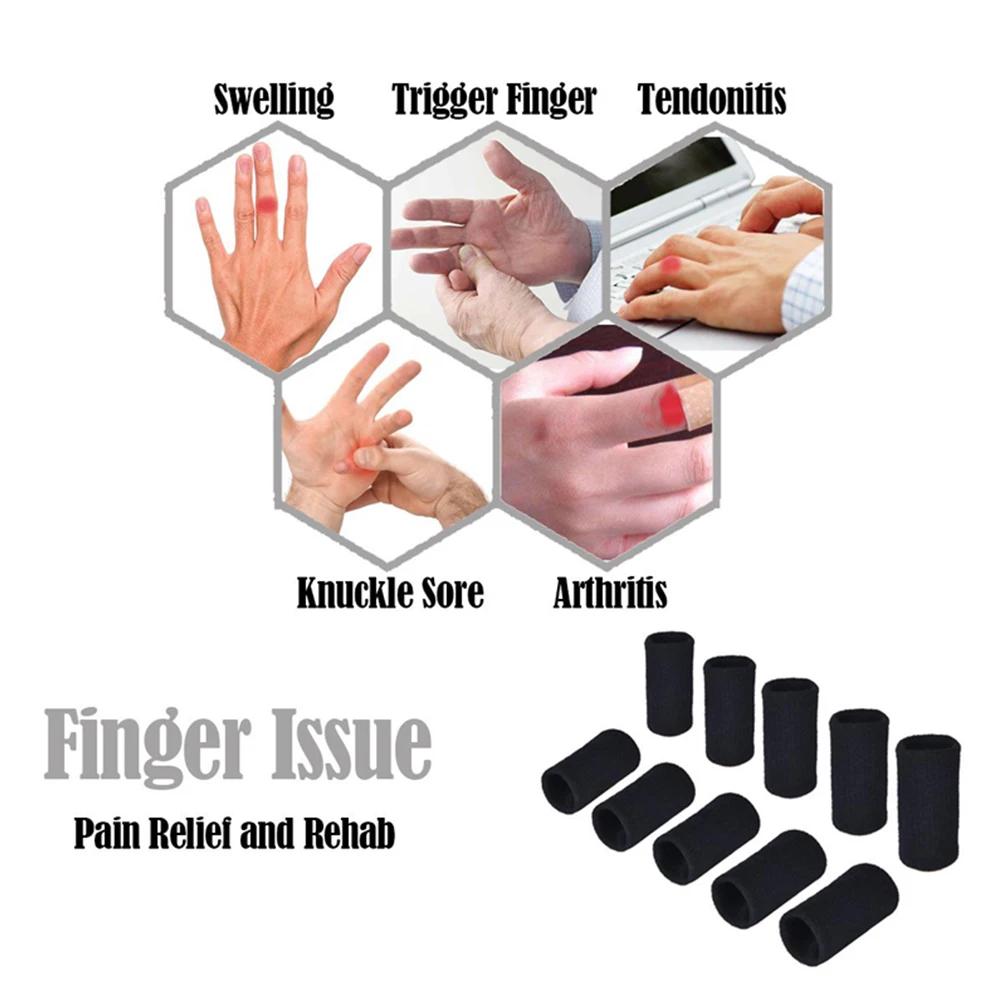 BraceTop-Protège-doigts de sport extensibles, protection des doigts, soutien arthritique, basket-bal