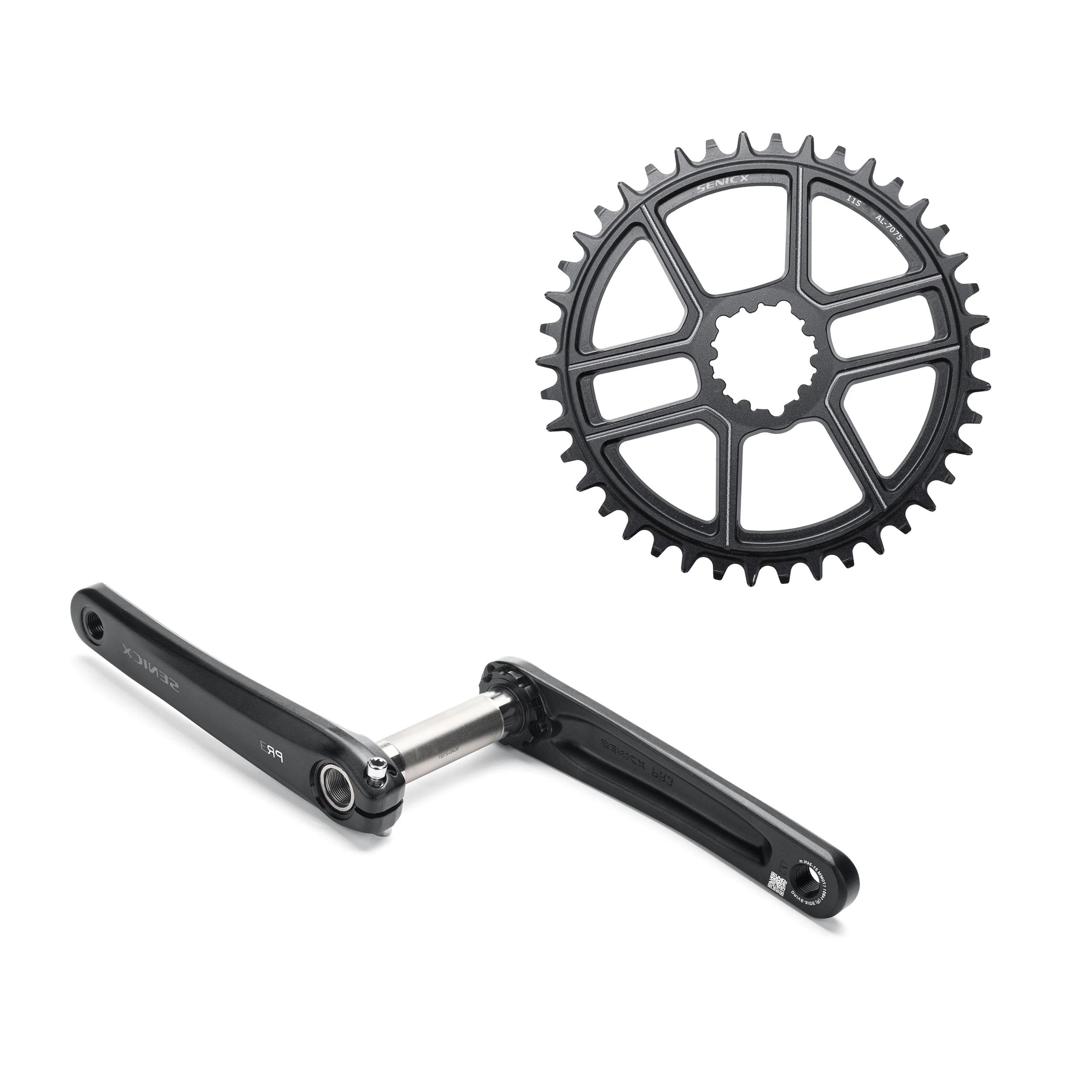 SENICX PR3 pédalier de vélo de gravier 40T/42T/44T plateau 165mm 170mm 175mm manivelle 10/11S vitess