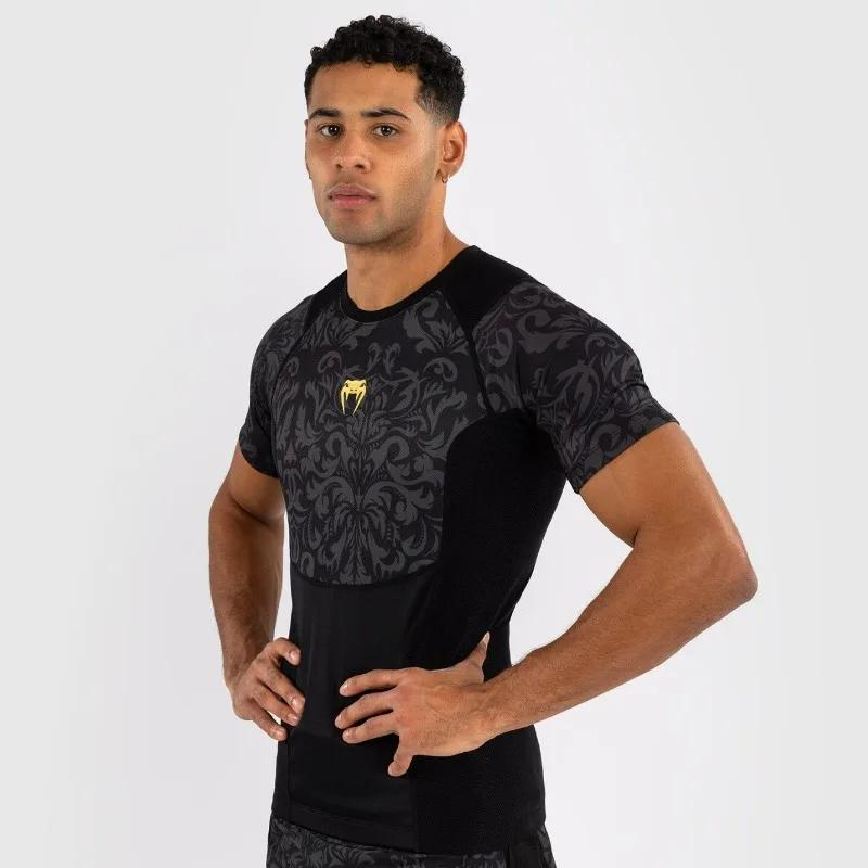 Chemises de sport pour hommes, vêtements de sport décontractés, hauts de boxe, entraînement de comba