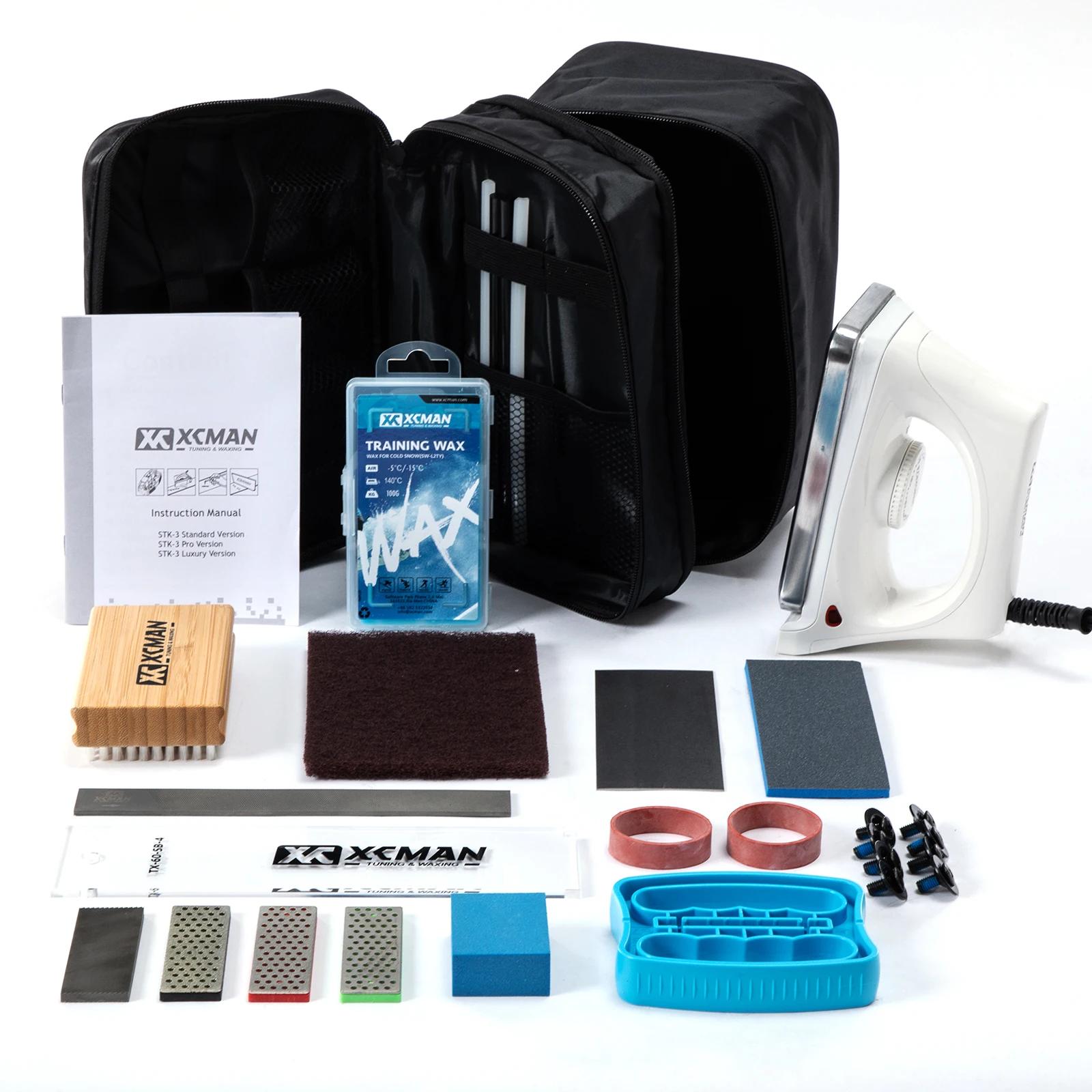 XCMAN Kit combiné complet de cire de réglage de Snowboard de Ski avec fer à cirer, cire de Ski, acco