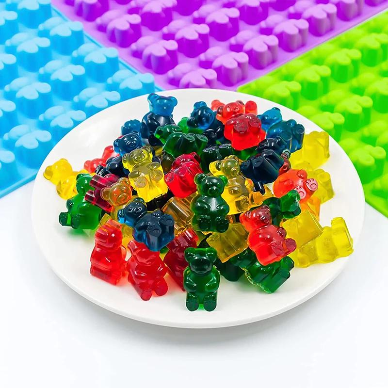 Moule à gommeux ours, Mini grand Animal de dessin animé, chocolat, bonbons, compte-gouttes pour enfa