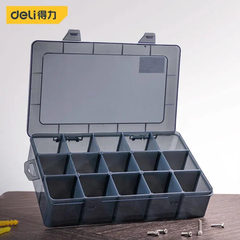 1 pièces multi-lattice fentes boîte à outils boîtes de rangement réglable Transparent boîte à outils