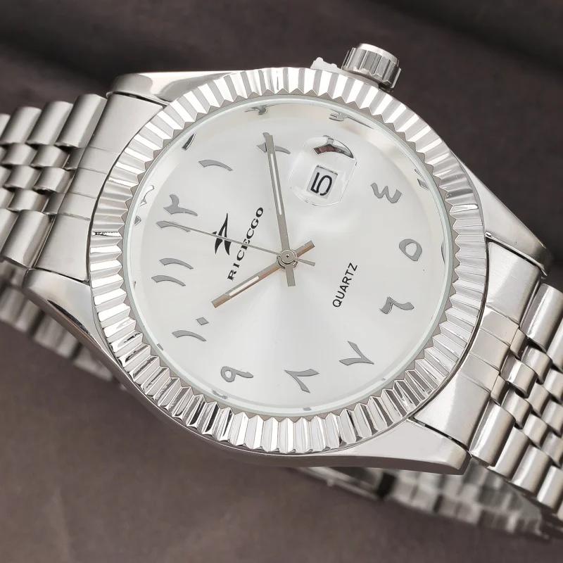 Montres à quartz en acier inoxydable pour hommes, montres-bracelets décontractées pour hommes, horlo