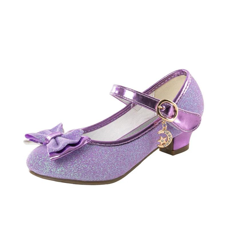 Sandales à strass papillon pour filles, chaussures de danse latine pour enfants, chaussures de princ