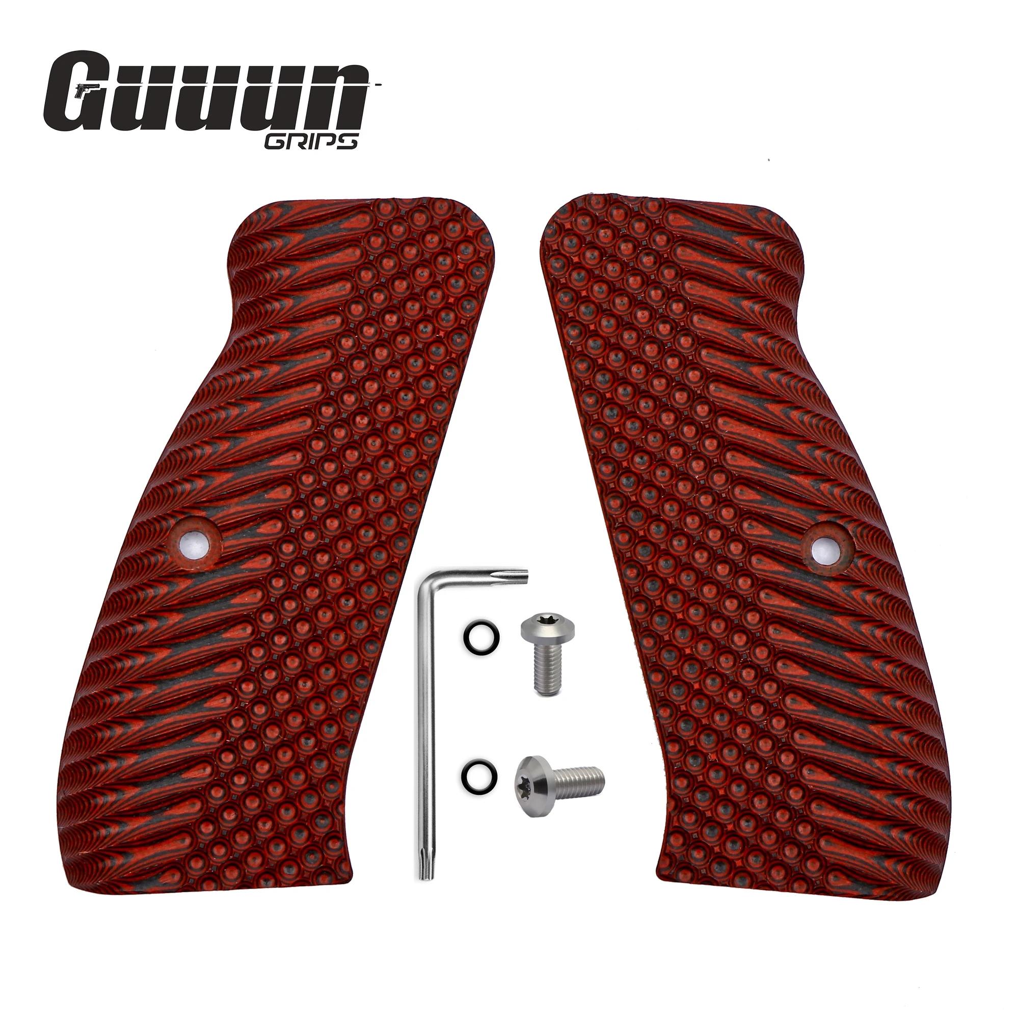 Guuun G10 CZ 75 Poignées pour SP-01 CZ pleine grandeur OPS DulBergamo 8 options de documents