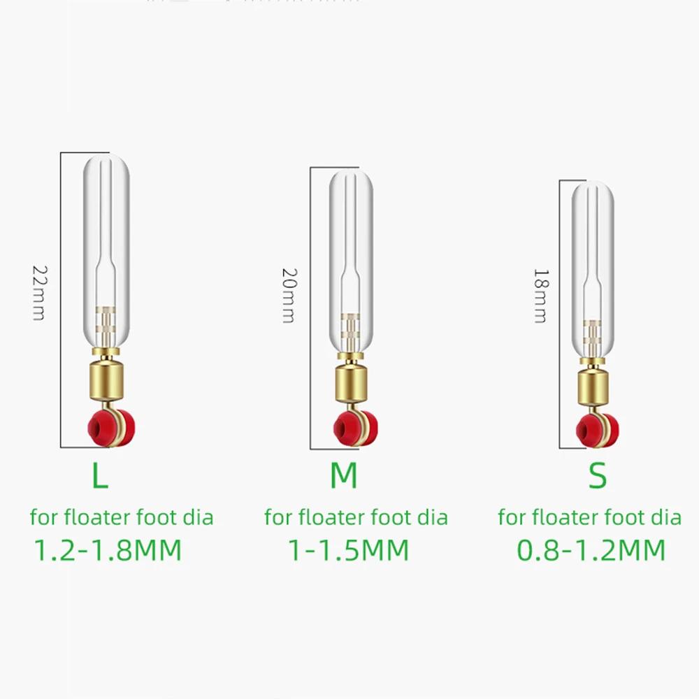 DNDYUJU 10 pièces support de flotteur de pêche en Silicone tête en cuivre pivotante à 360 degrés rot