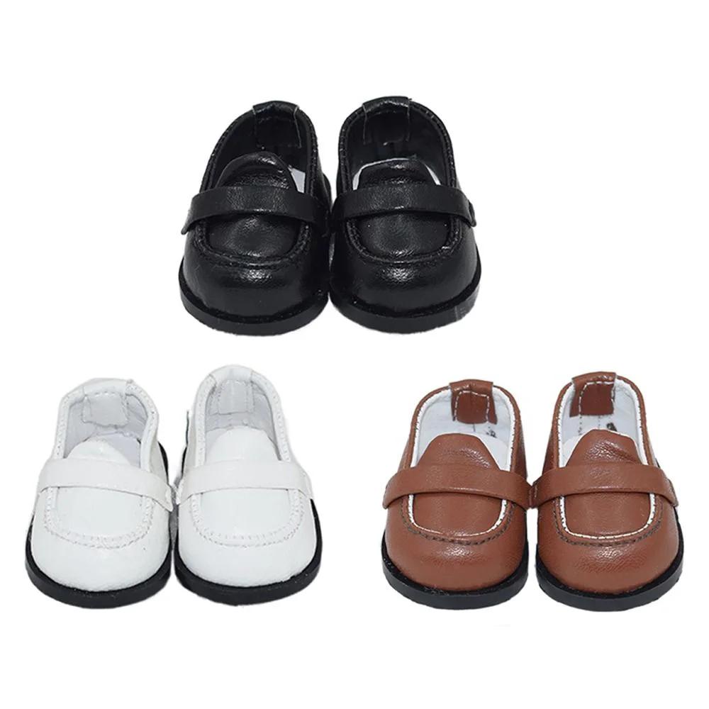Bottes en cuir PU pour poupées BJD 1/12, chaussures en coton beurre, baskets décontractées, mini cha