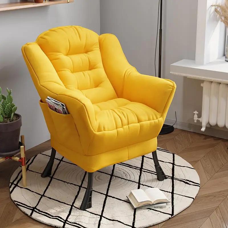 Chaise de canapé confortable avec repose-pieds, chaises de salon, loisirs paresseux, chaise à dossie