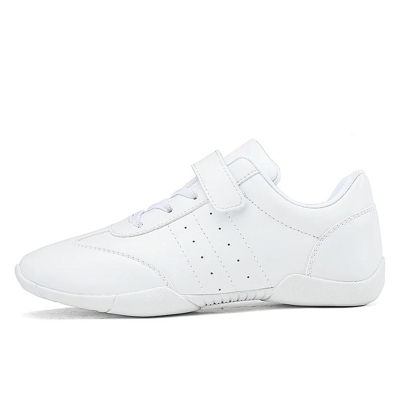 Chaussures de danse blanches pour cheerleading, pour tout-petits, jeunes filles, antidérapantes, bas