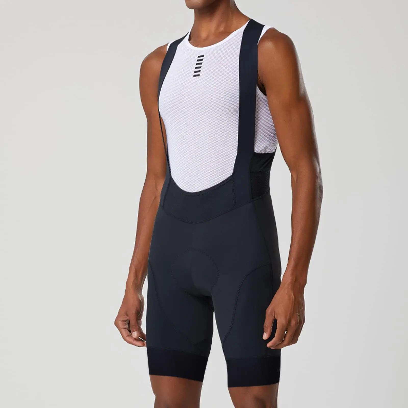 Cyclisme Bib Shorts Hommes Vêtements De Plein Air Vélo Vélo 6 Heures D'équitation Rembourré Bib Coll