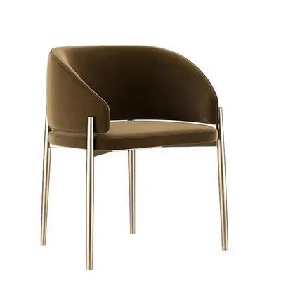 Chaise de salle à manger, simple, moderne, luxe léger, dossier, italien, restaurant, haut de gamme