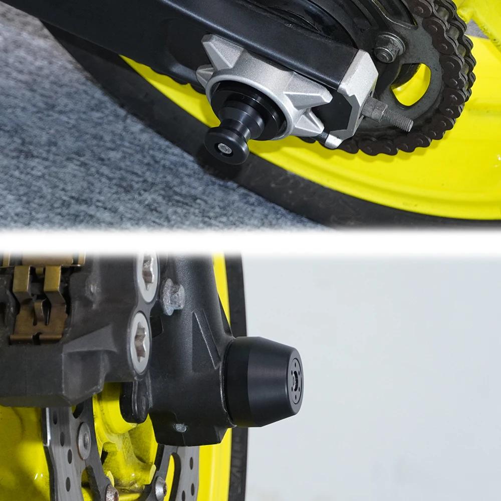 Protection anti-chute pour moto YAMAHA MT-07 FZ-07 2014-2019 2020 2022 2023 : sliders d'axe avant et