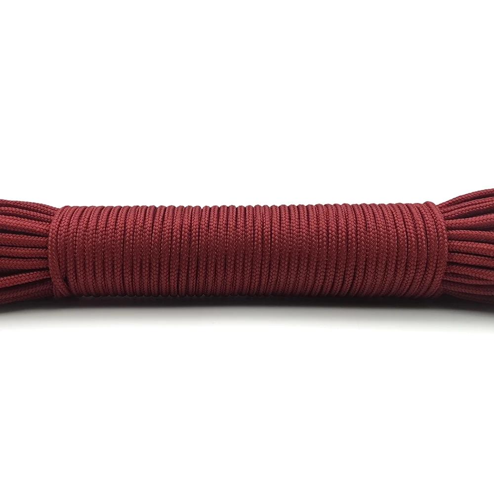 Diamètre 2mm 100 mètres corde rouge profond corde de Parachute lanière corde escalade Camping équipe