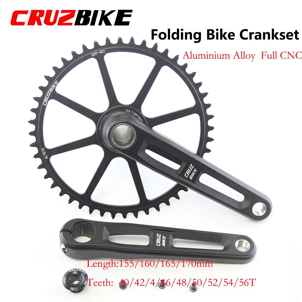 CRMERCEDES-Pédalier de vélo pliant ultraléger, 155/160/165/170/175mm, module creux, manivelle en all